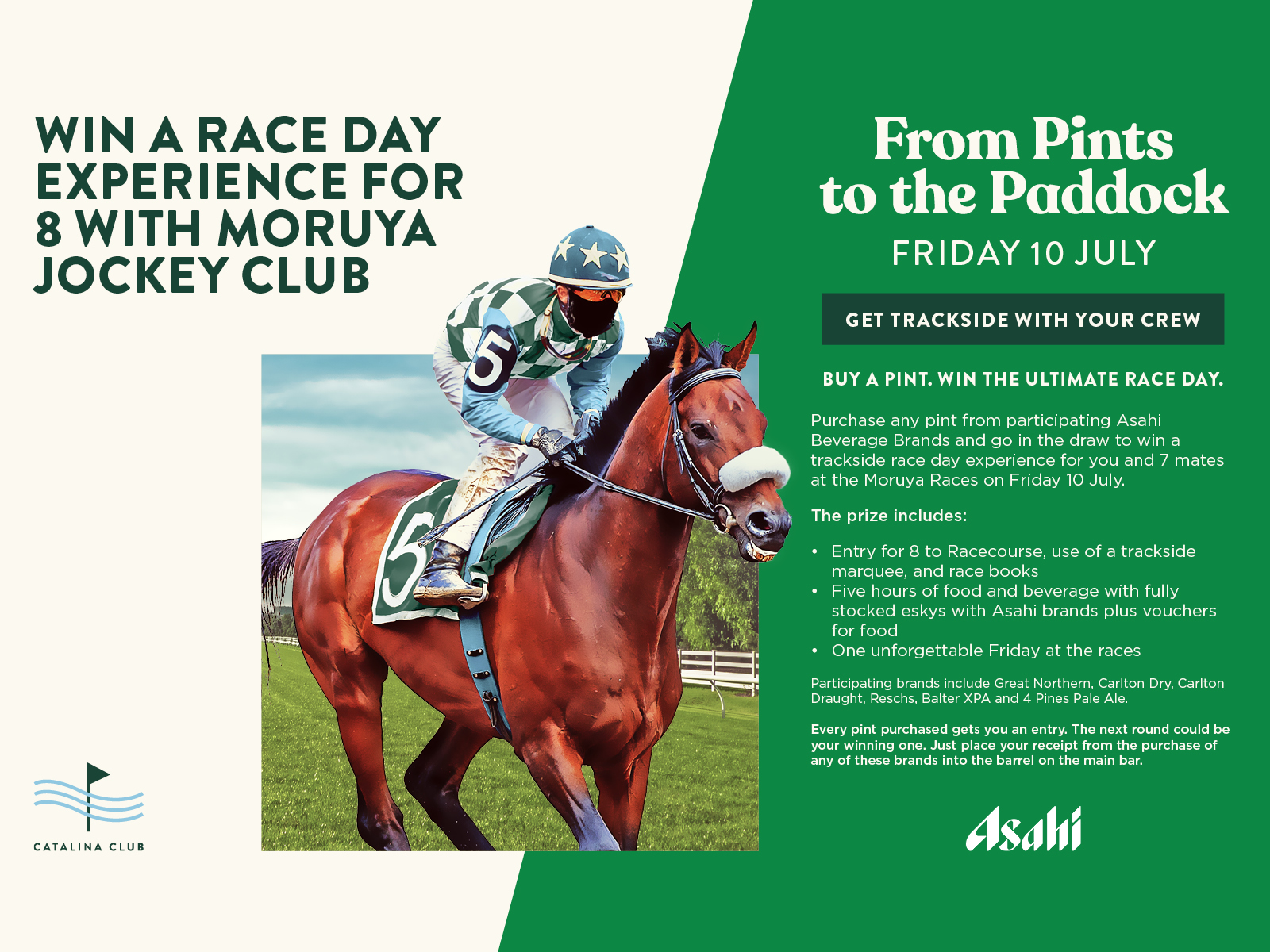 GOOD BEER. GREAT MATES. TRACKSIDE FRIDAY.